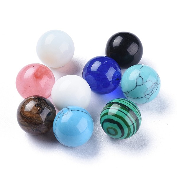 PandaHall Gemstone Beads, Gemstone Sphere, No Hole/Undrilled, Round, 17.5~18mm Mixed Stone Round
PandaHall Gemstone Beads, Gemstone Sphere, No Hole/Undrilled, Round, 17.5~18mm Mixed Stone Round