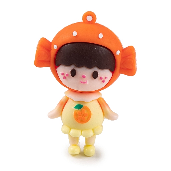 PandaHall Girl Doll PVC Plastic Pendants, Candy, 58x40x20.5mm, Hole: 2.5mm PVC Candy Orange
PandaHall Girl Doll PVC Plastic Pendants, Candy, 58x40x20.5mm, Hole: 2.5mm PVC Candy Orange