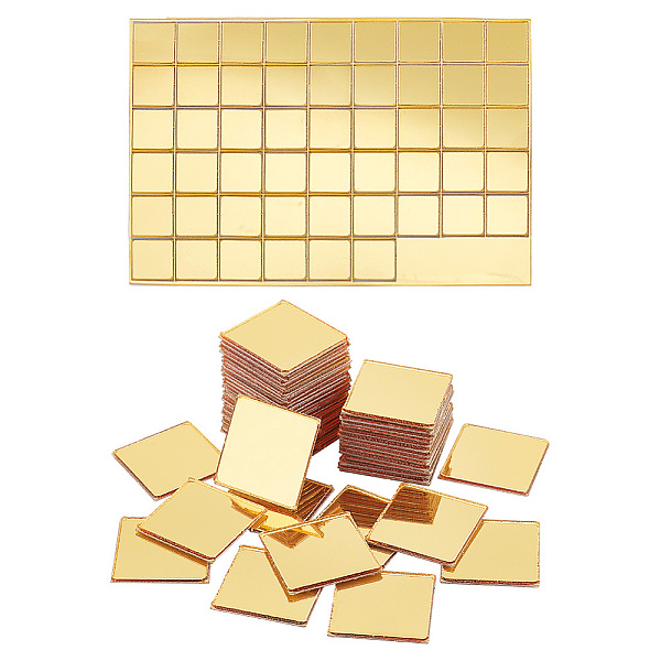 PandaHall 100Pcs Gold Acrylic Mirror Wall Stickers, Self Adhesive Mirror Tiles, for Home Living Room Bedroom Decoration, Square...
PandaHall 100Pcs Gold Acrylic Mirror Wall Stickers, Self Adhesive Mirror Tiles, for Home Living Room Bedroom Decoration, Square...