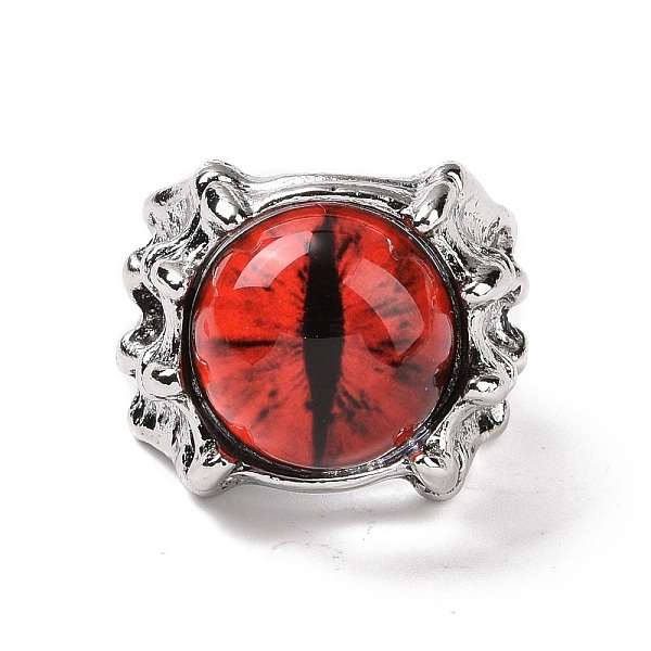 PandaHall Dragon Eye Glass Wide Band Rings for Men, Punk Alloy Dragon Claw Open Ring, Antique Silver, Red, US Size 8(18.1mm) Glass Red
PandaHall Dragon Eye Glass Wide Band Rings for Men, Punk Alloy Dragon Claw Open Ring, Antique Silver, Red, US Size 8(18.1mm) Glass Red