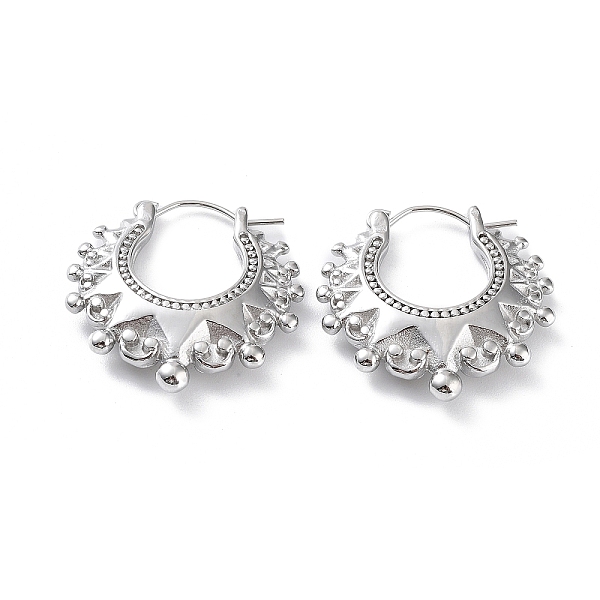 PandaHall 304 Stainless Steel Hoop Earrings, Crown, Stainless Steel Color, 25x25x5mm 304 Stainless Steel Crown
PandaHall 304 Stainless Steel Hoop Earrings, Crown, Stainless Steel Color, 25x25x5mm 304 Stainless Steel Crown