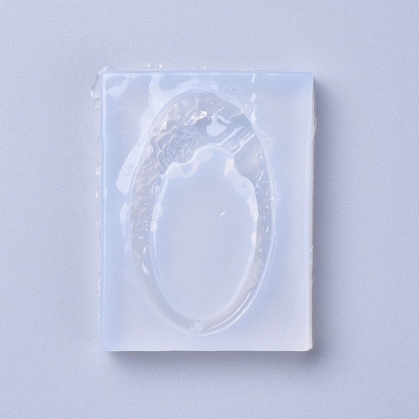 PandaHall Pendant Food Grade Silicone Molds, Resin Casting Molds, For UV Resin, Epoxy Resin Jewelry Making, Oval with Flower, White...
PandaHall Pendant Food Grade Silicone Molds, Resin Casting Molds, For UV Resin, Epoxy Resin Jewelry Making, Oval with Flower, White...
