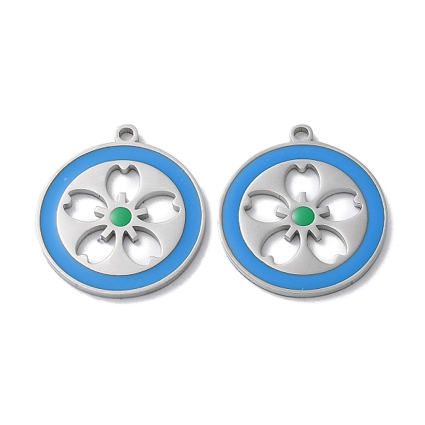 PandaHall 304 Stainless Steel Pendants, with Enamel, Flat Round with Sakura Charm, Stainless Steel Color, 22x20x1.5mm, Hole: 1.6mm Stainless...
PandaHall 304 Stainless Steel Pendants, with Enamel, Flat Round with Sakura Charm, Stainless Steel Color, 22x20x1.5mm, Hole: 1.6mm Stainless...