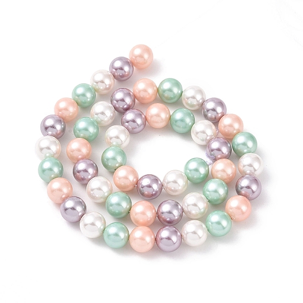 PandaHall Electroplate Shell Pearl Beads Strands, Round, Mixed Color, 8mm, Hole: 1mm, about 48pcs/strand, 15.6 inch(39.5cm) Shell Pearl..., Multicolor
PandaHall Electroplate Shell Pearl Beads Strands, Round, Mixed Color, 8mm, Hole: 1mm, about 48pcs/strand, 15.6 inch(39.5cm) Shell Pearl..., Multicolor