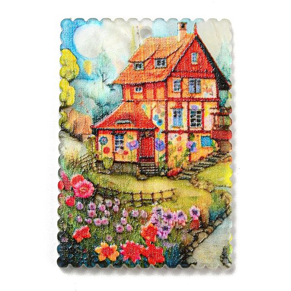 PandaHall Rectangle Acrylic Pendants, House, Flower, 35.5x24.5x2.5mm, Hole: 1.6mm Acrylic Flower
PandaHall Rectangle Acrylic Pendants, House, Flower, 35.5x24.5x2.5mm, Hole: 1.6mm Acrylic Flower