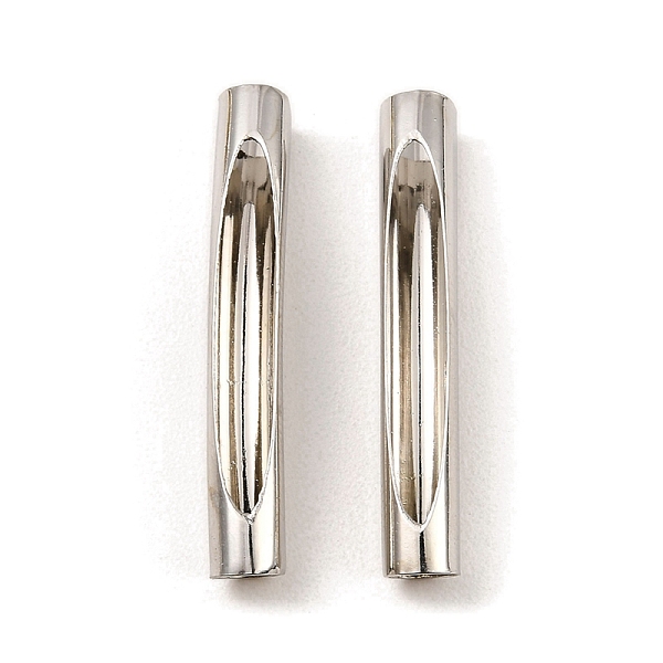 PandaHall Brass Tube Beads, Hollow Curved Tube, Platinum, 35x5.5mm, Hole: 5.5mm Brass Tube
PandaHall Brass Tube Beads, Hollow Curved Tube, Platinum, 35x5.5mm, Hole: 5.5mm Brass Tube