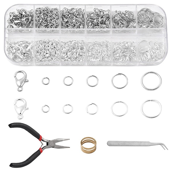 PandaHall DIY Jewelry Making Finding Kit, Including Zinc Alloy Lobster Claw Clasps, Iron Open Jump Rings, Pliers, Brass Rings, Tweezer...
PandaHall DIY Jewelry Making Finding Kit, Including Zinc Alloy Lobster Claw Clasps, Iron Open Jump Rings, Pliers, Brass Rings, Tweezer...