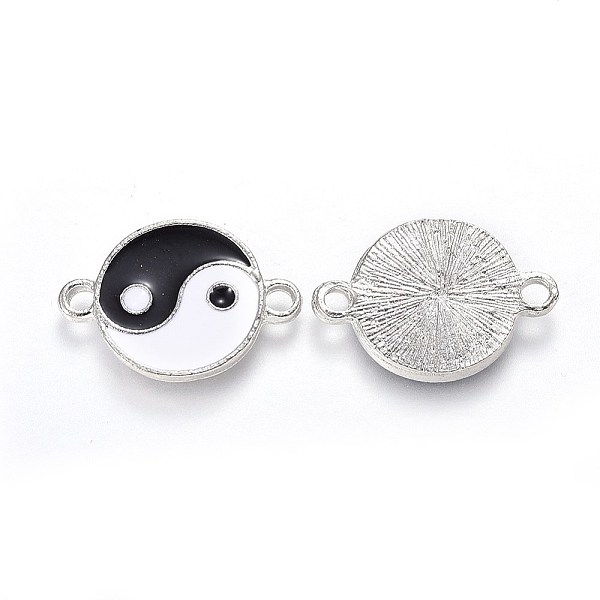 PandaHall Feng Shui Alloy Enamel Links connectors, Flat Round with Yin Yang, Black & White, Platinum, 26x18x2mm, Hole: 3mm Alloy+Enamel Flat...
PandaHall Feng Shui Alloy Enamel Links connectors, Flat Round with Yin Yang, Black & White, Platinum, 26x18x2mm, Hole: 3mm Alloy+Enamel Flat...
