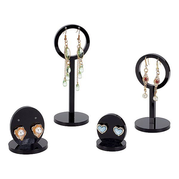 PandaHall AHADERMAKER 2 Sets 2 Styles Acrylic Earring Display Stand Sets, Including Earring Display Riser and Flat Round Earring Stud Holder..., Black
PandaHall AHADERMAKER 2 Sets 2 Styles Acrylic Earring Display Stand Sets, Including Earring Display Riser and Flat Round Earring Stud Holder..., Black