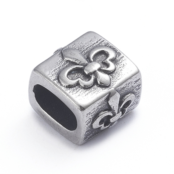 PandaHall Retro 304 Stainless Steel Slide Charms/Slider Beads, for Leather Cord Bracelets Making, Rectangle with Fleur De Lis, Antique...
PandaHall Retro 304 Stainless Steel Slide Charms/Slider Beads, for Leather Cord Bracelets Making, Rectangle with Fleur De Lis, Antique...