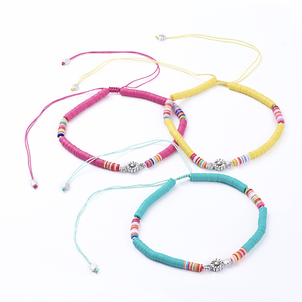 PandaHall Adjustable Nylon Cord Braided Beaded Necklaces, with Polymer Clay Heishi Beads, Tibetan Style Alloy Beads and Iron Beads, Mixed..., Multicolor
PandaHall Adjustable Nylon Cord Braided Beaded Necklaces, with Polymer Clay Heishi Beads, Tibetan Style Alloy Beads and Iron Beads, Mixed..., Multicolor