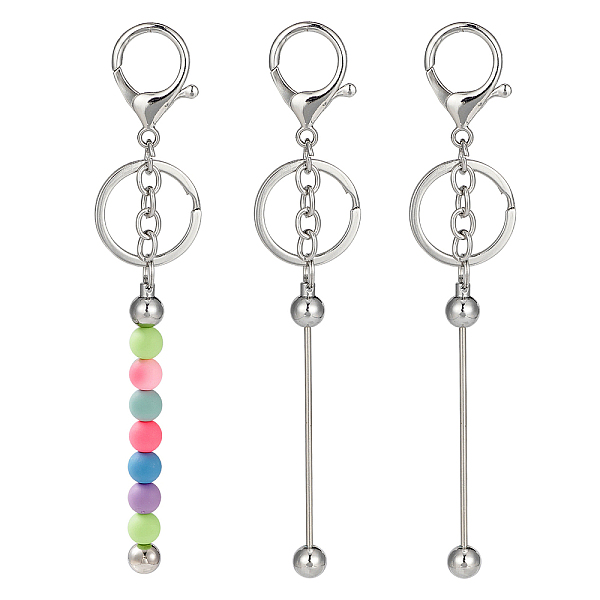 PandaHall 2Pcs Brass Bar Beadable Keychain for Jewelry Making DIY Crafts, with Alloy Lobster Clasps, Platinum, 16cm Brass Others
PandaHall 2Pcs Brass Bar Beadable Keychain for Jewelry Making DIY Crafts, with Alloy Lobster Clasps, Platinum, 16cm Brass Others