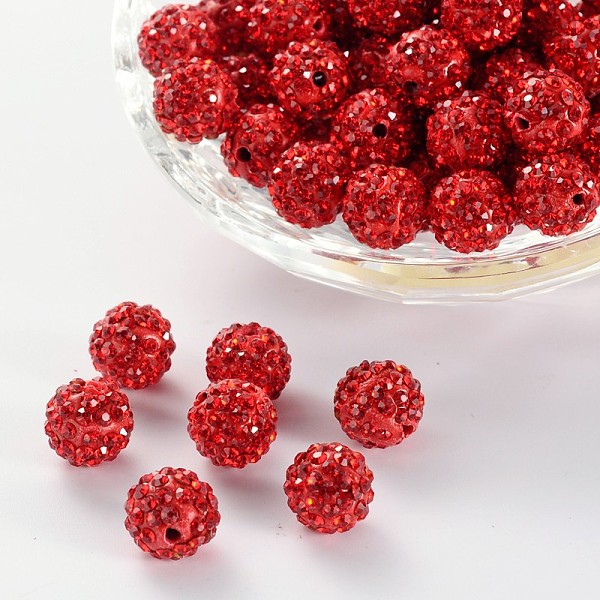 PandaHall Pave Disco Ball Beads, Polymer Clay Rhinestone Beads, Round, Light Siam, 10mm, Hole: 1.5mm Polymer Clay+Glass Rhinestone Round Red
PandaHall Pave Disco Ball Beads, Polymer Clay Rhinestone Beads, Round, Light Siam, 10mm, Hole: 1.5mm Polymer Clay+Glass Rhinestone Round Red