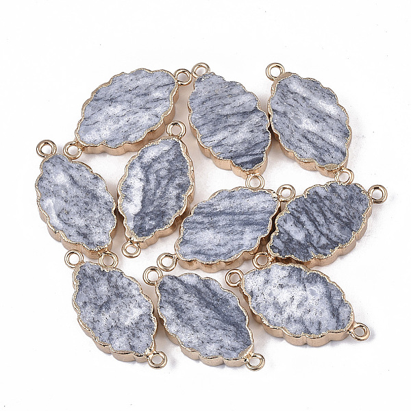 PandaHall Natural White Jade Links connectors, with Edge Golden Plated Iron Loops, Oval, 39x18x5.5mm, Hole: 2mm White Jade Oval
PandaHall Natural White Jade Links connectors, with Edge Golden Plated Iron Loops, Oval, 39x18x5.5mm, Hole: 2mm White Jade Oval