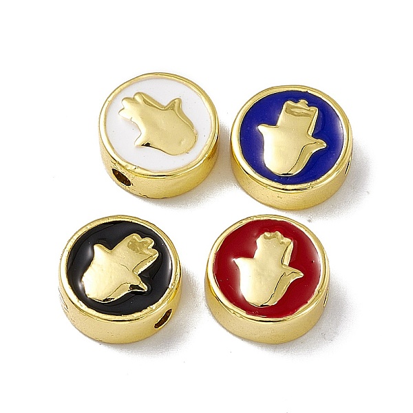 PandaHall Real 18K Gold Plated Brass Enamel Beads, Long-Lasting Plated, Religion, Cadmium Free & Lead Free, Flat Round with Hamsa Hand..., Multicolor
PandaHall Real 18K Gold Plated Brass Enamel Beads, Long-Lasting Plated, Religion, Cadmium Free & Lead Free, Flat Round with Hamsa Hand..., Multicolor