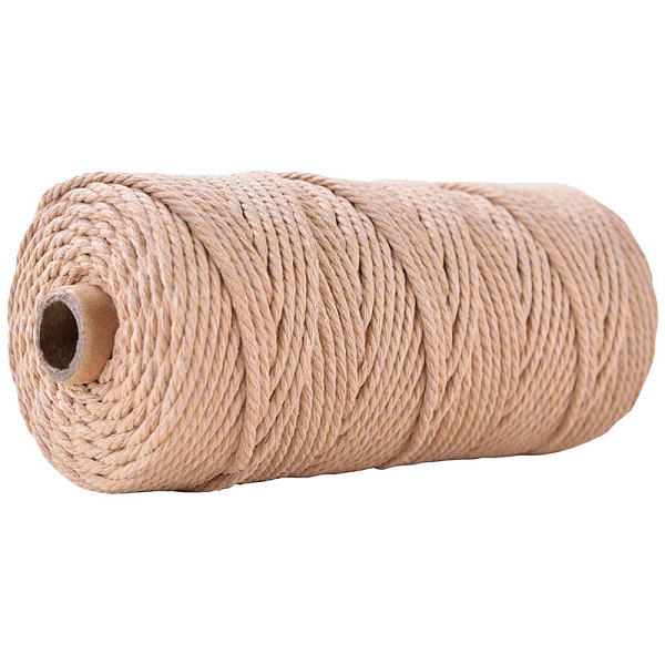 PandaHall 100M Cotton String Threads for Crafts Knitting Making, PeachPuff, 3mm, about 109.36 Yards(100m)/Roll Cotton Brown
PandaHall 100M Cotton String Threads for Crafts Knitting Making, PeachPuff, 3mm, about 109.36 Yards(100m)/Roll Cotton Brown