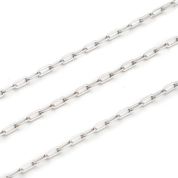 PandaHall 3.28 Feet 304 Stainless Steel Paperclip Chains, Drawn Elongated Cable Chains, Soldered, Stainless Steel Color, 4x2x0.5mm 304...
PandaHall 3.28 Feet 304 Stainless Steel Paperclip Chains, Drawn Elongated Cable Chains, Soldered, Stainless Steel Color, 4x2x0.5mm 304...