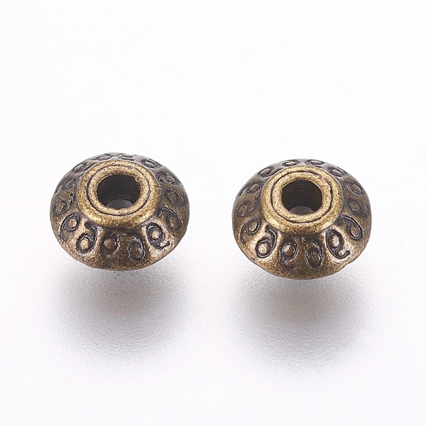 PandaHall Tibetan Style Alloy Beads, Lead Free & Nickel Free & Cadmium Free, Bicone, Antique Bronze Color, about 7mm long, 7mm wide, 4.5mm...
PandaHall Tibetan Style Alloy Beads, Lead Free & Nickel Free & Cadmium Free, Bicone, Antique Bronze Color, about 7mm long, 7mm wide, 4.5mm...