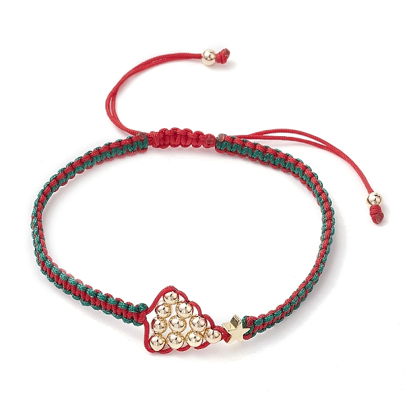 PandaHall Adjustable Nylon Braided Bead Bracelets, Christmas Tree Brass Bracelets for Women, Red, Green, Inner Diameter: 2-1/4~3-1/8 inch...
PandaHall Adjustable Nylon Braided Bead Bracelets, Christmas Tree Brass Bracelets for Women, Red, Green, Inner Diameter: 2-1/4~3-1/8 inch...