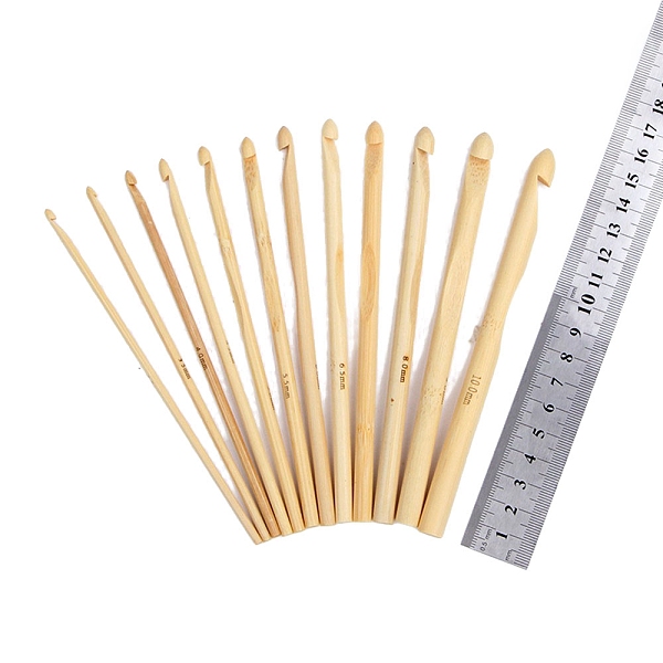 PandaHall 12Pcs Carbonized Bamboo Knitting Needles, Crochet Hooks, for Braiding Crochet Sewing Tools, Blanched Almond, 150mm Bamboo
PandaHall 12Pcs Carbonized Bamboo Knitting Needles, Crochet Hooks, for Braiding Crochet Sewing Tools, Blanched Almond, 150mm Bamboo