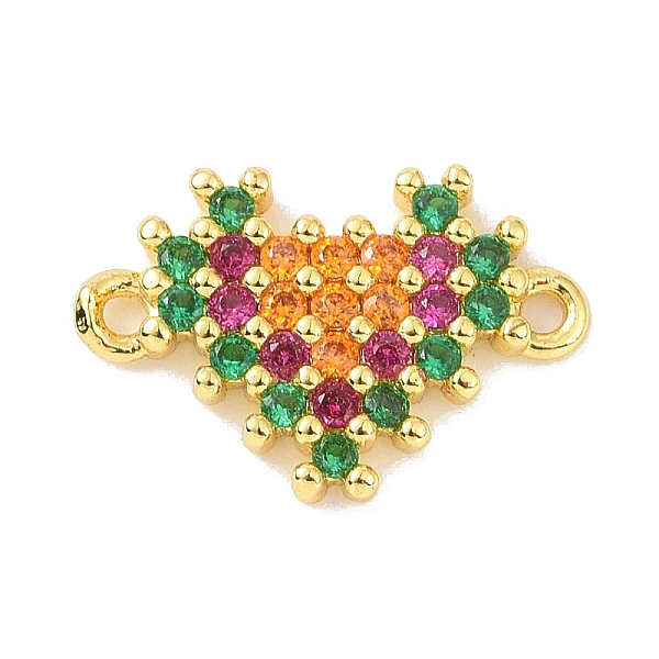 PandaHall Real 18K Gold Plated Brass Micro Pave Cubic Zirconia Connector Charms, Heart Links, Colorful, 9.5x14x2mm, Hole: 1.1mm Brass+Cubic...
PandaHall Real 18K Gold Plated Brass Micro Pave Cubic Zirconia Connector Charms, Heart Links, Colorful, 9.5x14x2mm, Hole: 1.1mm Brass+Cubic...