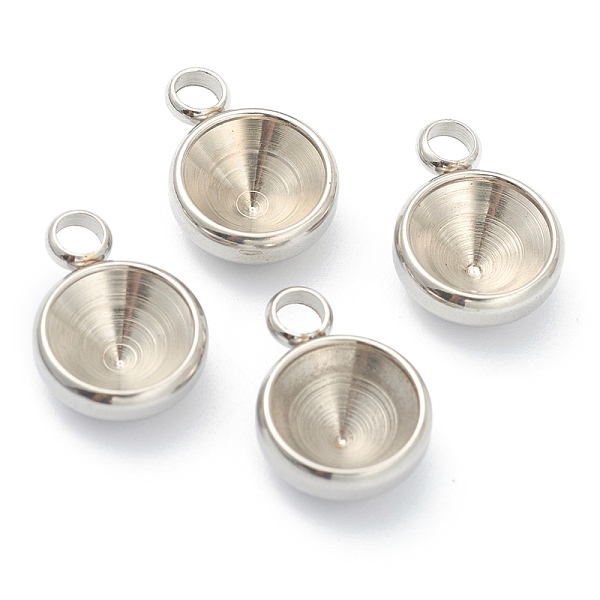 PandaHall 202 Stainless Steel Pendant Rhinestone Settings, for Pointed Back Rivoli Rhinestone, Half Round, Stainless Steel Color...
PandaHall 202 Stainless Steel Pendant Rhinestone Settings, for Pointed Back Rivoli Rhinestone, Half Round, Stainless Steel Color...