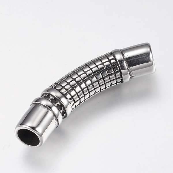 PandaHall 304 Stainless Steel Tube Connectors, Antique Silver, 13x46.5x9.5mm, Hole: 7mm 304 Stainless Steel
PandaHall 304 Stainless Steel Tube Connectors, Antique Silver, 13x46.5x9.5mm, Hole: 7mm 304 Stainless Steel