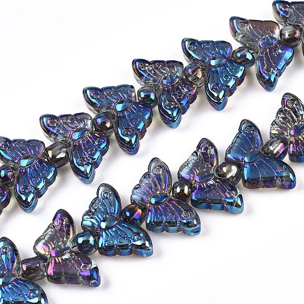 PandaHall Electroplate Glass Beads Strands, Butterfly, Blue, 7.5~8x14.5~15x4mm, Hole: 0.8mm, about 66~69pcs/strand, 23.23~24.41 inch...
PandaHall Electroplate Glass Beads Strands, Butterfly, Blue, 7.5~8x14.5~15x4mm, Hole: 0.8mm, about 66~69pcs/strand, 23.23~24.41 inch...