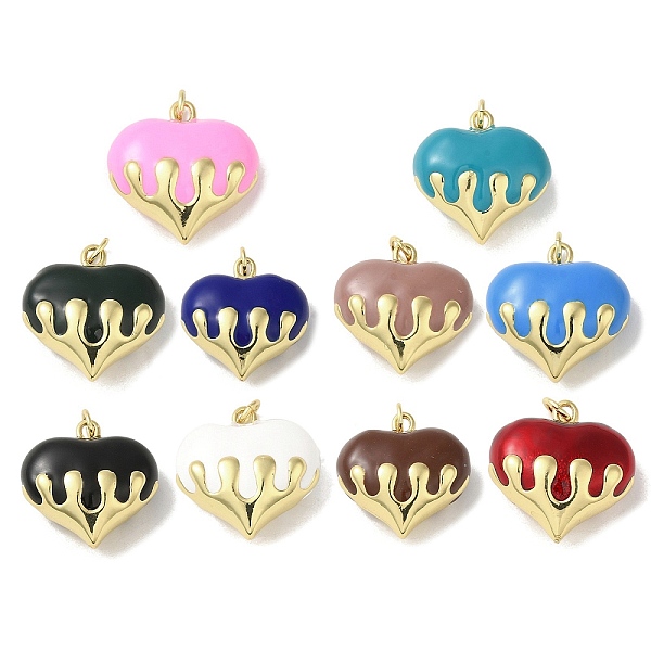PandaHall Rack Plating Brass Enamel Pendants, with Jump Ring, Long-Lasting Plated, Lead Free & Cadmium Free, Real 18K Gold Plated, Heart..., Multicolor
PandaHall Rack Plating Brass Enamel Pendants, with Jump Ring, Long-Lasting Plated, Lead Free & Cadmium Free, Real 18K Gold Plated, Heart..., Multicolor