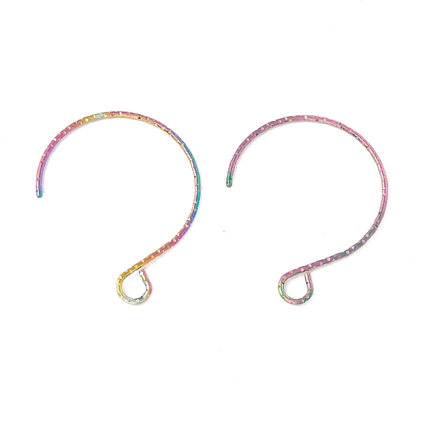 PandaHall Rainbow Color Ion Plating(IP) 316 Surgical Stainless Steel Earring Hooks, with Horizontal Loops, 23.5x18mm, Hole: 3x2.6mm, 22...
PandaHall Rainbow Color Ion Plating(IP) 316 Surgical Stainless Steel Earring Hooks, with Horizontal Loops, 23.5x18mm, Hole: 3x2.6mm, 22...