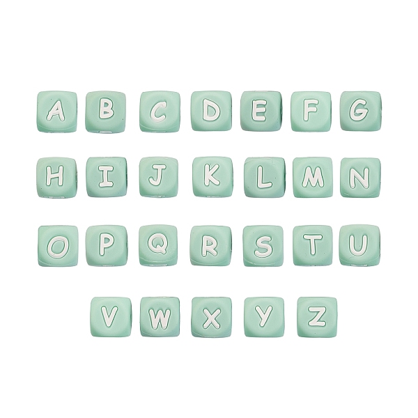 PandaHall 26Pcs 26 Style Silicone Alphabet Beads for Bracelet or Necklace Making, Letter Style, Cube, Turquoise, 12x12x12mm, Hole: 3mm..., Green
PandaHall 26Pcs 26 Style Silicone Alphabet Beads for Bracelet or Necklace Making, Letter Style, Cube, Turquoise, 12x12x12mm, Hole: 3mm..., Green