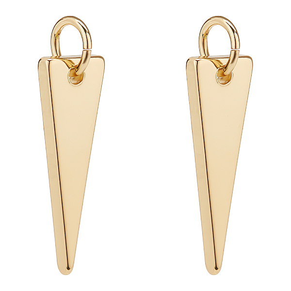 PandaHall BENECREAT 20Pcs Brass Pendants, Long-Lasting Plated, Triangle, Real 18K Gold Plated, 17.5x6x1.5mm, Hole: 3mm Brass Triangle
PandaHall BENECREAT 20Pcs Brass Pendants, Long-Lasting Plated, Triangle, Real 18K Gold Plated, 17.5x6x1.5mm, Hole: 3mm Brass Triangle