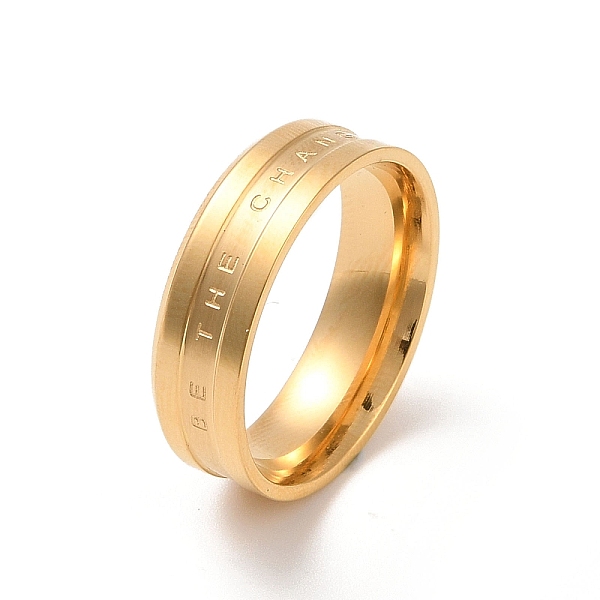 PandaHall Ion Plating(IP) 304 Stainless Steel Finger Ring, Wind Band Ring, Real 18K Gold Plated, 6mm,US Size 7(17.3mm) 304 Stainless Steel
PandaHall Ion Plating(IP) 304 Stainless Steel Finger Ring, Wind Band Ring, Real 18K Gold Plated, 6mm,US Size 7(17.3mm) 304 Stainless Steel