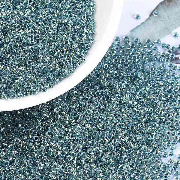 PandaHall MIYUKI Round Rocailles Beads, Japanese Seed Beads, 15/0, (RR3205) Magic Emerald Marine Lined Crystal, 1.5mm, Hole: 0.7mm, about..., Cyan
PandaHall MIYUKI Round Rocailles Beads, Japanese Seed Beads, 15/0, (RR3205) Magic Emerald Marine Lined Crystal, 1.5mm, Hole: 0.7mm, about..., Cyan