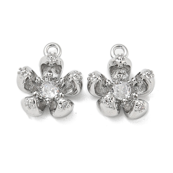 PandaHall Brass Pendant with Glass, Flower Charms, Real Platinum Plated, 12x10.5x5mm, Hole: 1.2mm Brass+Glass Flower
PandaHall Brass Pendant with Glass, Flower Charms, Real Platinum Plated, 12x10.5x5mm, Hole: 1.2mm Brass+Glass Flower