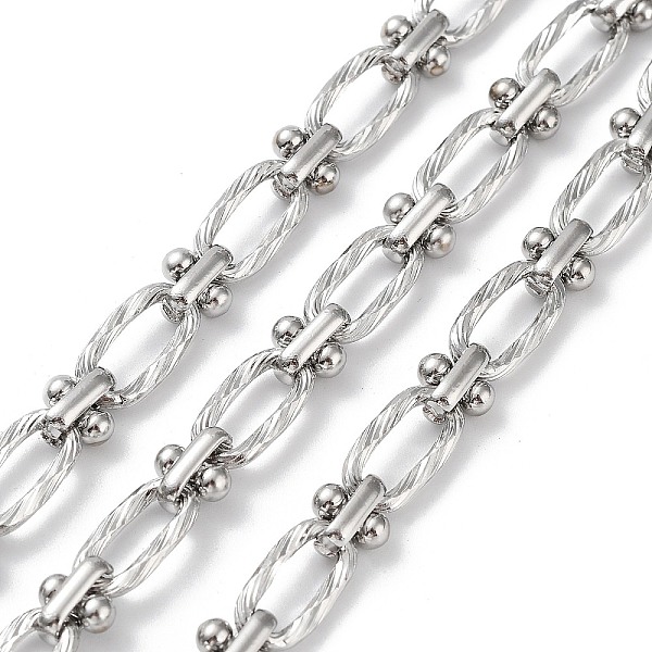PandaHall 304 Stainless Steel Oval & Knot Link Chains, Unwelded, with Spool, Stainless Steel Color, 12x6x1.5mm, 7x6x4mm, 5m/roll 304...
PandaHall 304 Stainless Steel Oval & Knot Link Chains, Unwelded, with Spool, Stainless Steel Color, 12x6x1.5mm, 7x6x4mm, 5m/roll 304...