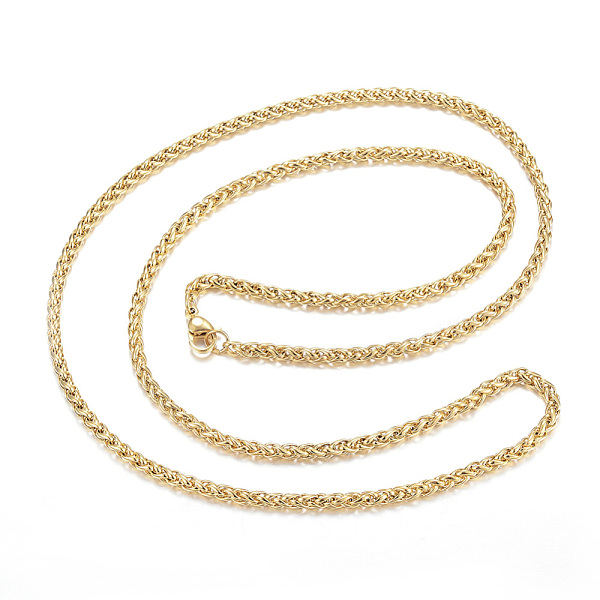 PandaHall 304 Stainless Steel Necklaces, Rope Chain Necklaces, Golden, 25.98 inch(66cm) 304 Stainless Steel
PandaHall 304 Stainless Steel Necklaces, Rope Chain Necklaces, Golden, 25.98 inch(66cm) 304 Stainless Steel