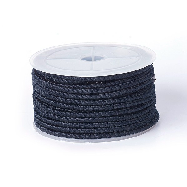 PandaHall Polyester Braided Cord, Black, 3mm, about 8.74 yards(8m)/roll Polyester Black
PandaHall Polyester Braided Cord, Black, 3mm, about 8.74 yards(8m)/roll Polyester Black