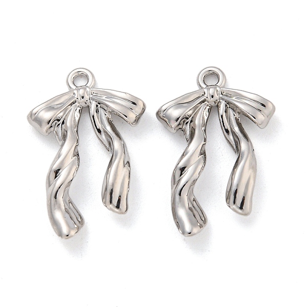 PandaHall Rack Plating Alloy Pendants, Bowknot Charms, Platinum, 24.5x15.5x4mm, Hole: 1.6mm Alloy Bowknot
PandaHall Rack Plating Alloy Pendants, Bowknot Charms, Platinum, 24.5x15.5x4mm, Hole: 1.6mm Alloy Bowknot