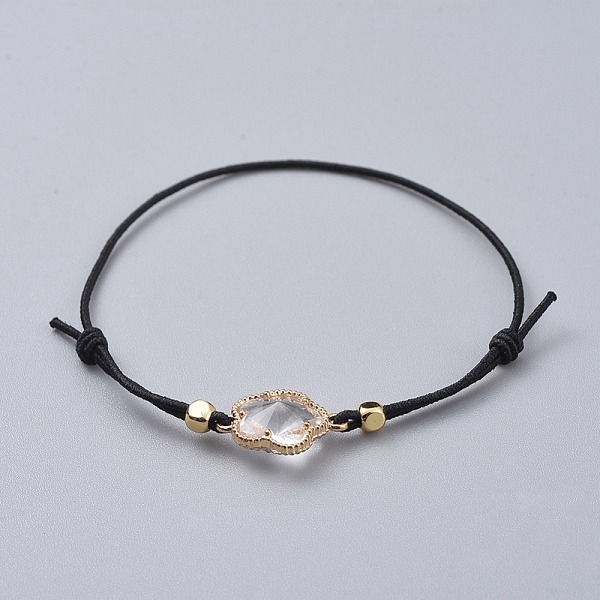 PandaHall Adjustable Elastic Cord Stretch Bracelets, with Alloy Glass Links, Flower, Golden, Clear, 2-1/4 inch(5.7cm), 6-1/4 inch(16cm)...
PandaHall Adjustable Elastic Cord Stretch Bracelets, with Alloy Glass Links, Flower, Golden, Clear, 2-1/4 inch(5.7cm), 6-1/4 inch(16cm)...