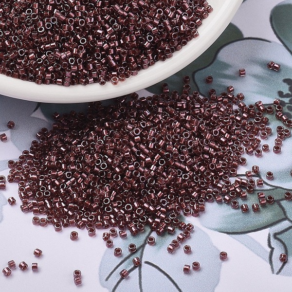 PandaHall MIYUKI Delica Beads, Cylinder, Japanese Seed Beads, 11/0, (DB1705) Copper Pearl Lined Transparent Dark Cranberry, 1.3x1.6mm, Hole..., Purple
PandaHall MIYUKI Delica Beads, Cylinder, Japanese Seed Beads, 11/0, (DB1705) Copper Pearl Lined Transparent Dark Cranberry, 1.3x1.6mm, Hole..., Purple