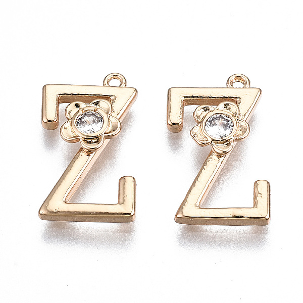 PandaHall Brass Pendants, with Rhinestones, Alphabet, Golden, Letter.Z, 18x10x2.5mm, Hole: 1mm Brass+Rhinestone Letter Z
PandaHall Brass Pendants, with Rhinestones, Alphabet, Golden, Letter.Z, 18x10x2.5mm, Hole: 1mm Brass+Rhinestone Letter Z