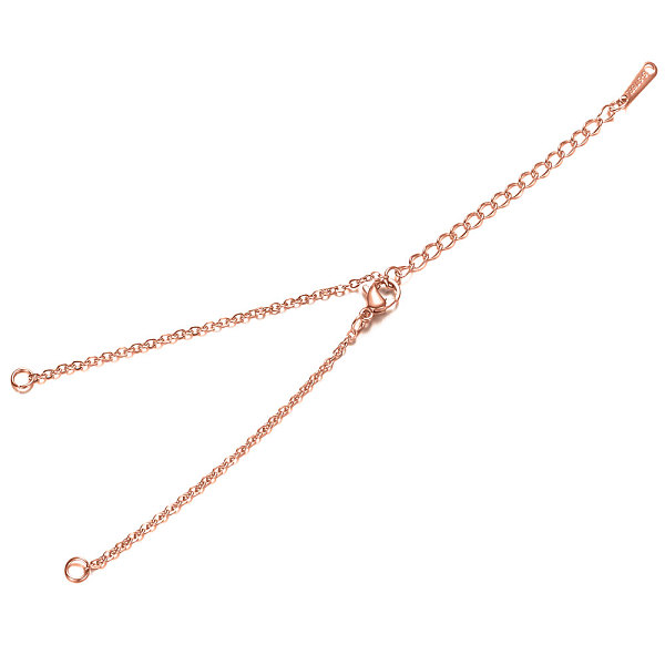 PandaHall 201 Stainless Steel Bracelet Making, with Cable Chain and Lobster Claw Clasps, Rose Gold, 5 inch~5-1/4 inch(12.7~13.4cm), 1.5mm...
PandaHall 201 Stainless Steel Bracelet Making, with Cable Chain and Lobster Claw Clasps, Rose Gold, 5 inch~5-1/4 inch(12.7~13.4cm), 1.5mm...