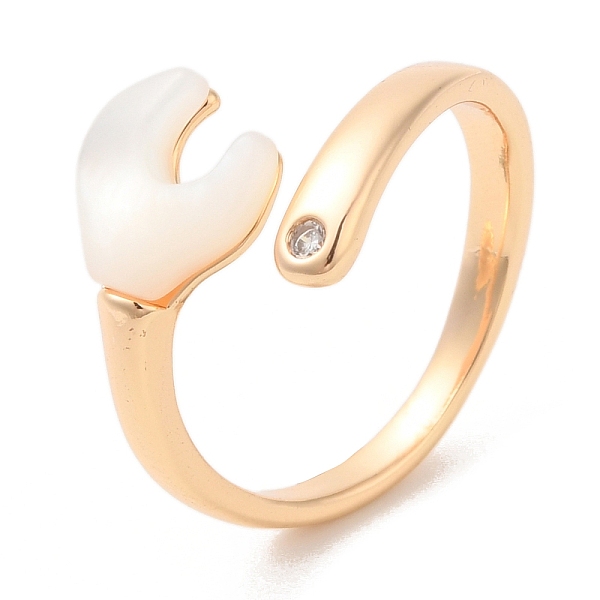 PandaHall Natural Shell Spanner Open Cuff Ring with Cubic Zirconia, Brass Rings for Women, Real 18K Gold Plated, Inner Diameter: 18.2mm..., Clear
PandaHall Natural Shell Spanner Open Cuff Ring with Cubic Zirconia, Brass Rings for Women, Real 18K Gold Plated, Inner Diameter: 18.2mm..., Clear