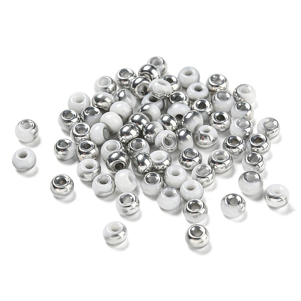 PandaHall Glass Seed Beads, AB Color, Rondelle, Light Grey, 4x3mm, Hole: 1.2mm 368pc/bag. Glass
PandaHall Glass Seed Beads, AB Color, Rondelle, Light Grey, 4x3mm, Hole: 1.2mm 368pc/bag. Glass