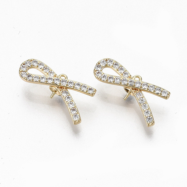 PandaHall Brass Micro Pave Clear Cubic Zirconia Peg Bails Pendants, for Half Drilled Bead, Nickel Free, Knot, Real 18K Gold Plated, Clear...
PandaHall Brass Micro Pave Clear Cubic Zirconia Peg Bails Pendants, for Half Drilled Bead, Nickel Free, Knot, Real 18K Gold Plated, Clear...