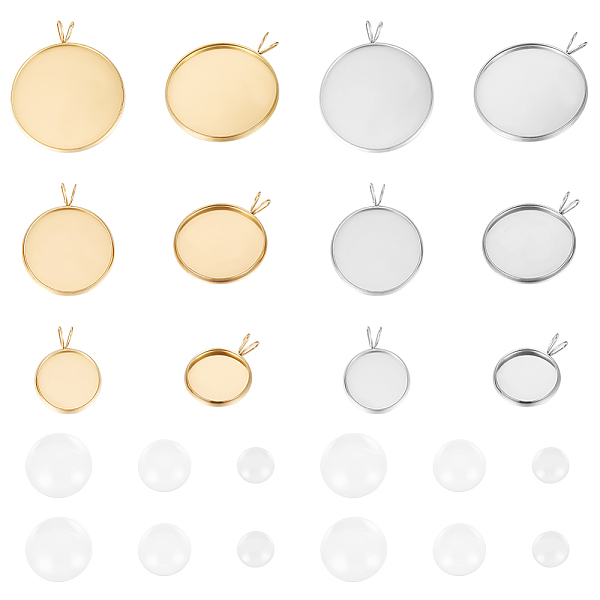 PandaHall Unicraftale DIY Flat Round Pendant Making Kit, Including 304 Stainless Steel Pendant Cabochon Settings, Glass Cabochons, Golden &...
PandaHall Unicraftale DIY Flat Round Pendant Making Kit, Including 304 Stainless Steel Pendant Cabochon Settings, Glass Cabochons, Golden &...