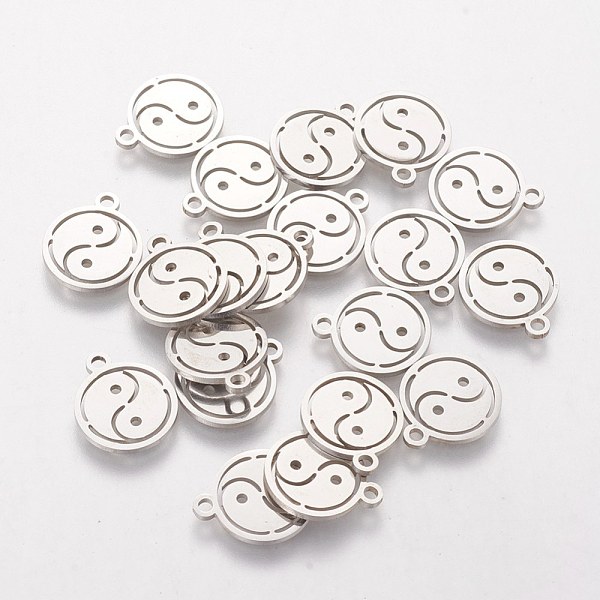 PandaHall Feng Shui 304 Stainless Steel Charms, Flat Round with Yin Yang, Stainless Steel Color, 14x12x1mm, Hole: 1mm 304 Stainless Steel...
PandaHall Feng Shui 304 Stainless Steel Charms, Flat Round with Yin Yang, Stainless Steel Color, 14x12x1mm, Hole: 1mm 304 Stainless Steel...