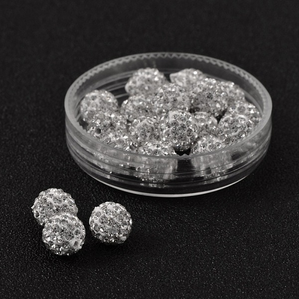 PandaHall Grade A Rhinestone Pave Disco Ball Beads, for Unisex Jewelry Making, Round, Crystal, PP9(1.5.~1.6mm), 8mm, Hole: 1mm Polymer..., Clear
PandaHall Grade A Rhinestone Pave Disco Ball Beads, for Unisex Jewelry Making, Round, Crystal, PP9(1.5.~1.6mm), 8mm, Hole: 1mm Polymer..., Clear