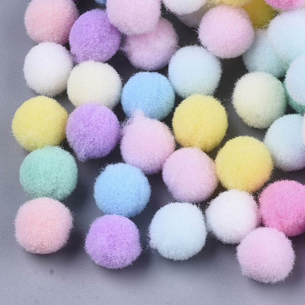 PandaHall DIY Doll Craft Polyester High-elastic Pom Pom Ball, Round, Mixed Color, 9~10mm, about 290pcs/bag Polyester Multicolor
PandaHall DIY Doll Craft Polyester High-elastic Pom Pom Ball, Round, Mixed Color, 9~10mm, about 290pcs/bag Polyester Multicolor